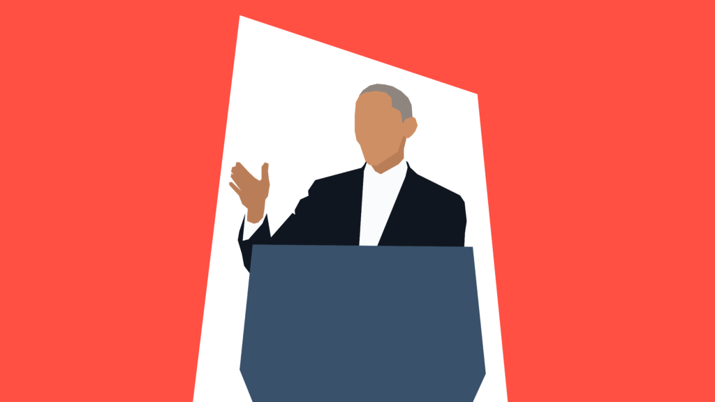 How to be articulate: Obama illustration