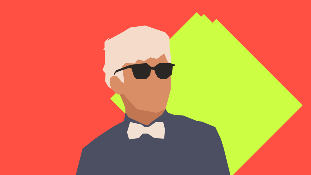 Man in sunglasses illustration. vinh giang communication: how to not be boring, be more interesting